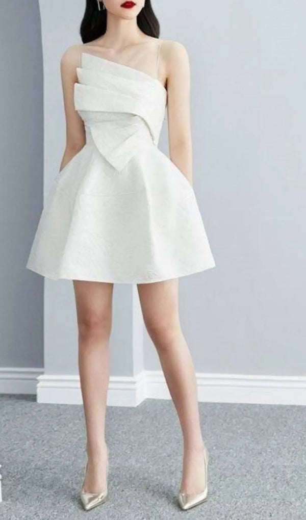 AINE WHITE STRAPY MINI DRESS MISS LEE LABEL