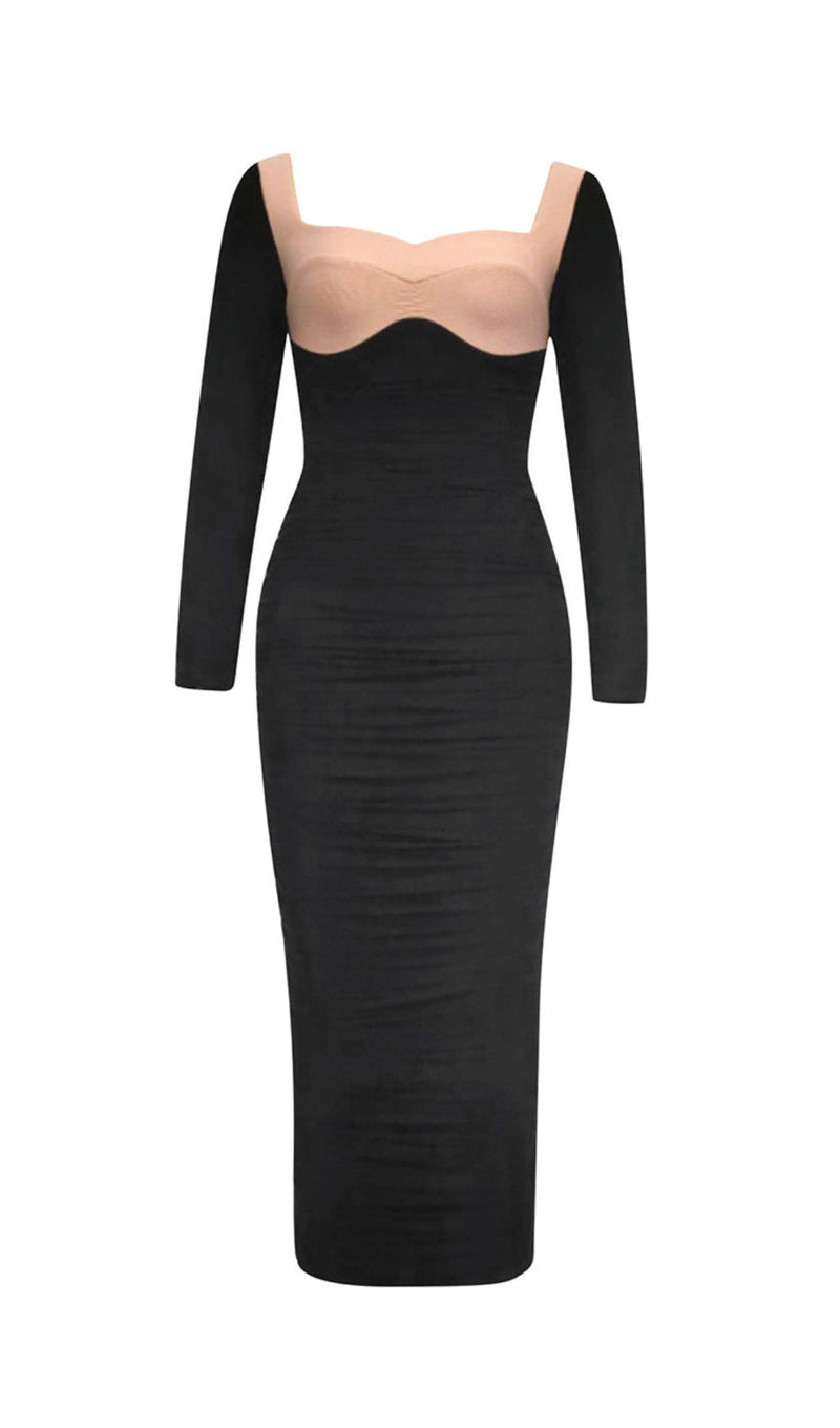 ACKER SPLIT BANDAGE MIDI DRESS MISS LEE LABEL