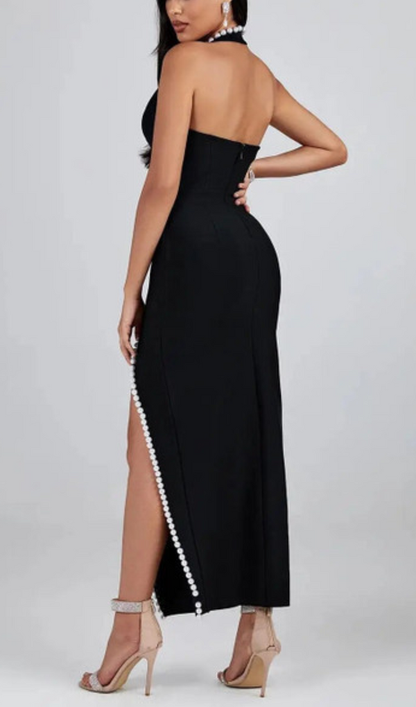 AGLAIA BLACK PEARL MAXI DRESS MISS LEE LABEL